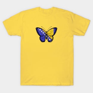 Bosnian Flag Butterfly T-Shirt